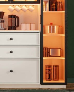Zambak Kahve Köşesi / Komple MDF / Led Işıklı / Large
