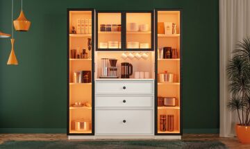 Zambak Kahve Köşesi / Komple MDF / Led Işıklı / Mega