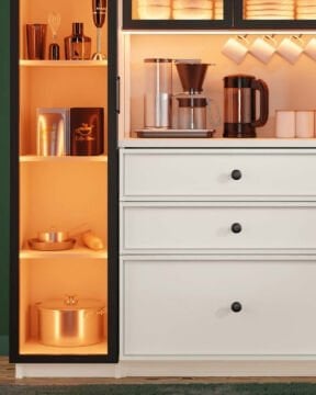 Zambak Kahve Köşesi / Komple MDF / Led Işıklı / Mega