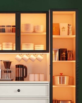Zambak Kahve Köşesi / Komple MDF / Led Işıklı / Mega