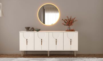Açelya Konsol / Komple MDF / Çok Amaçlı Dolap / Modern Tasarım