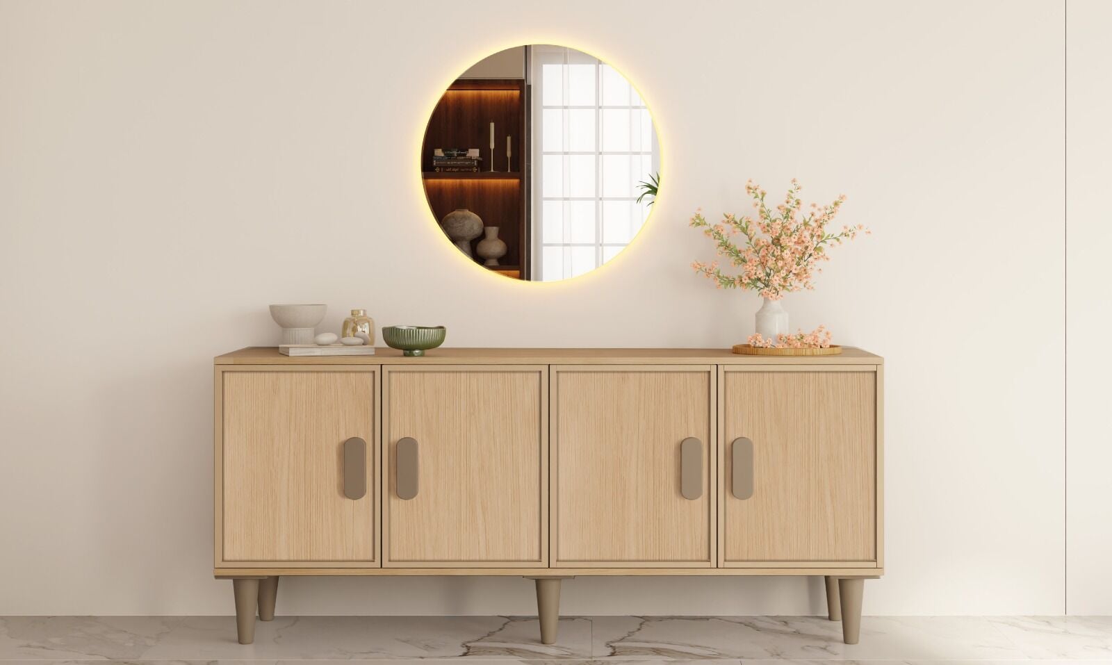 Karanfil Konsol / Komple MDF / Çok Amaçlı Dolap