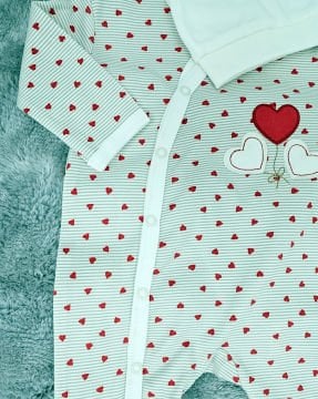 Kalpli Kız Bebek Çıtçıtlı Tulum - %100 Pamuk / Şapka Hediye