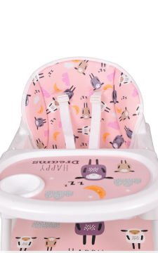 Miracool 3in1 Energy Mama Sandalyesi / Sandalye ve Çalışma Masalı pembe