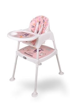 Miracool 3in1 Energy Mama Sandalyesi / Sandalye ve Çalışma Masalı pembe