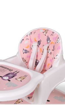 Miracool 3in1 Energy Mama Sandalyesi / Sandalye ve Çalışma Masalı pembe