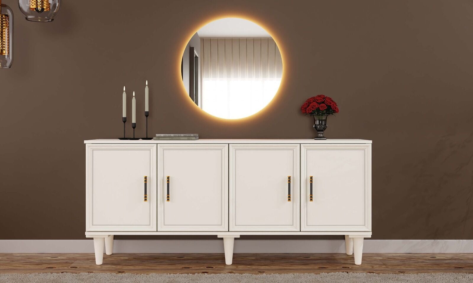 Kardelen Konsol / Komple MDF / Çok Amaçlı Dolap