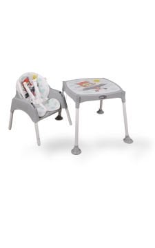 Miracool 3in1 Energy Mama Sandalyesi / Sandalye ve Çalışma Masalı Gri