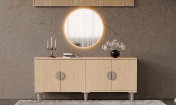 Ladin Konsol / Komple MDF / Çok Amaçlı Dolap
