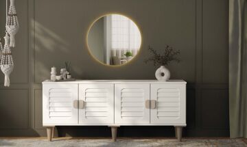 Lavanta Konsol / Komple MDF / Çok Amaçlı Dolap