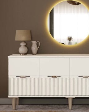 Menekşe Konsol / Komple MDF / Çok Amaçlı Dolap