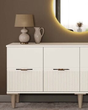 Menekşe Konsol / Komple MDF / Çok Amaçlı Dolap