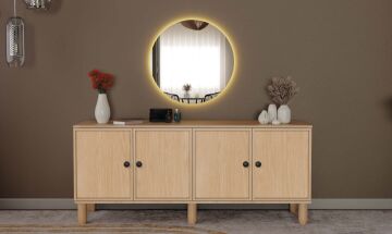 Meşe Konsol / Komple MDF / Çok Amaçlı Dolap