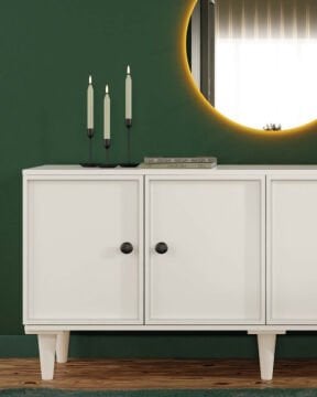 Zambak Konsol / Komple MDF / Çok Amaçlı Dolap