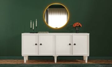Zambak Konsol / Komple MDF / Çok Amaçlı Dolap