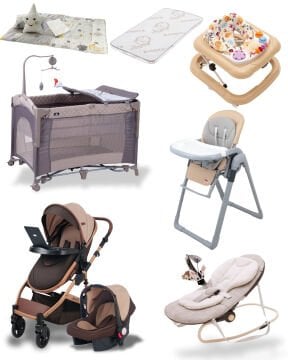 Plus Bebek Seti / Joell Plus Travel Sistem Bebek Arabası / Sunny Oslo Anne Yanı Park Beşik / Ana Kucağı +