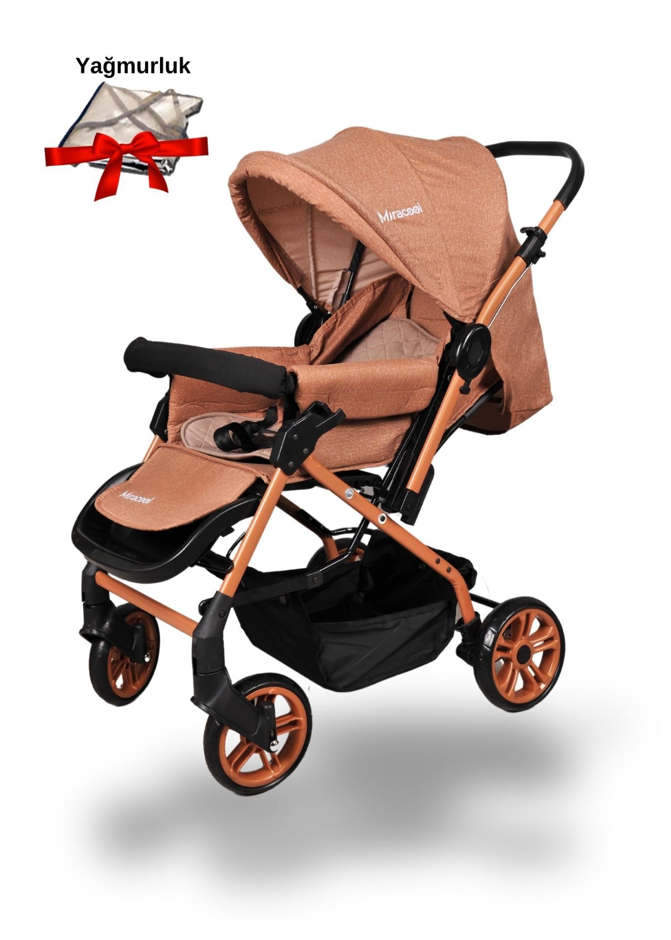 Miracool Olympus Çift Yönlü Bebek Arabası / Yağmurluk Hediye