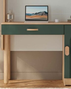 Begonya Kitaplıklı Çalışma Masası / Komple MDF