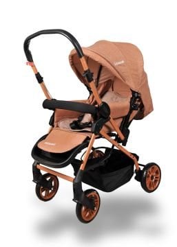 Miracool Olympus Çift Yönlü Bebek Arabası Gold Kahve