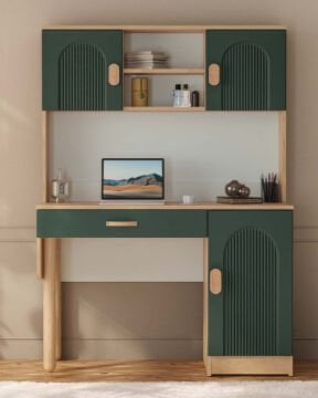 Begonya Kitaplıklı Çalışma Masası / Komple MDF