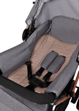 Miracool Olympus Çift Yönlü Bebek Arabası / Yağmurluk Hediye gold gri