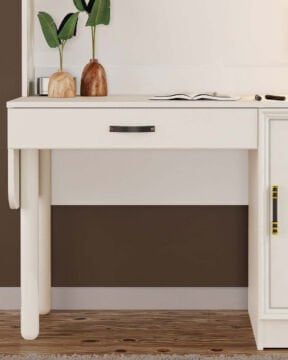 Kardelen Kitaplıklı Çalışma Masası / Komple MDF