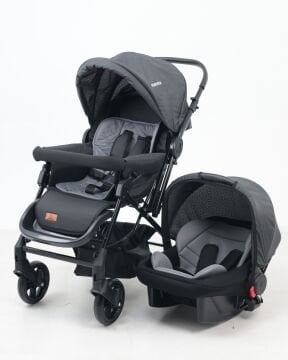 31 Parça Bebek Seti / Bebek Arabası/Puset/Beşik/Hastane Çıkışı + siyah-siyah