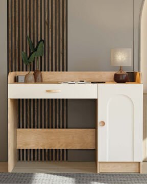 Papatya Çalışma Masası / Komple MDF
