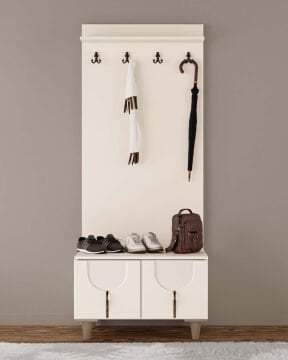 Açelya Vestiyer / Portmanto / Komple MDF