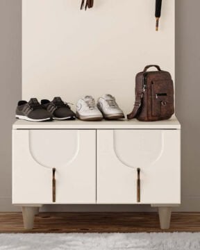 Açelya Vestiyer / Portmanto / Komple MDF