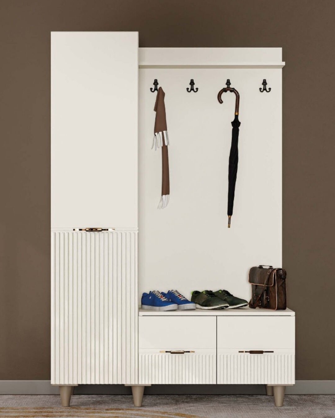 Menekşe Portmanto / Komple MDF