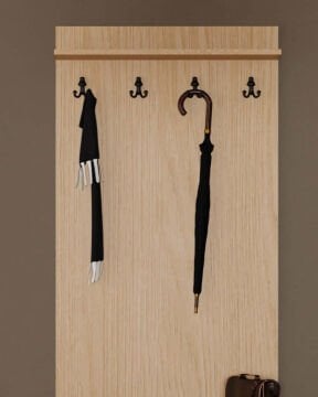 Meşe Vestiyer / Portmanto / Komple MDF