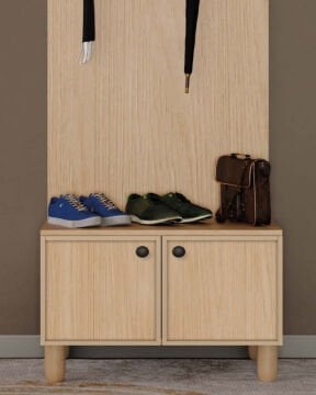 Meşe Vestiyer / Portmanto / Komple MDF