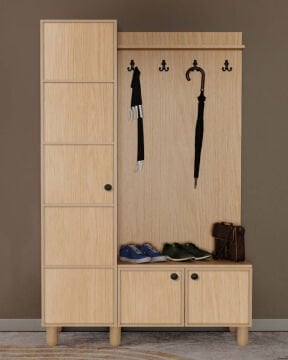 Meşe Portmanto / Komple MDF