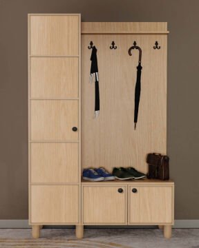 Meşe Portmanto / Komple MDF