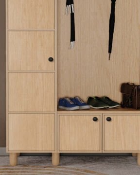 Meşe Portmanto / Komple MDF