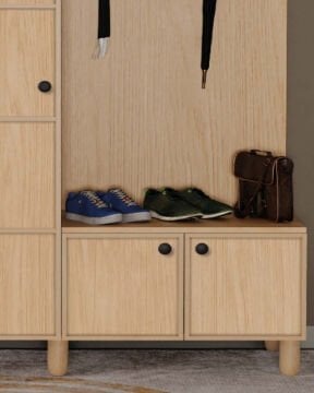 Meşe Portmanto / Komple MDF