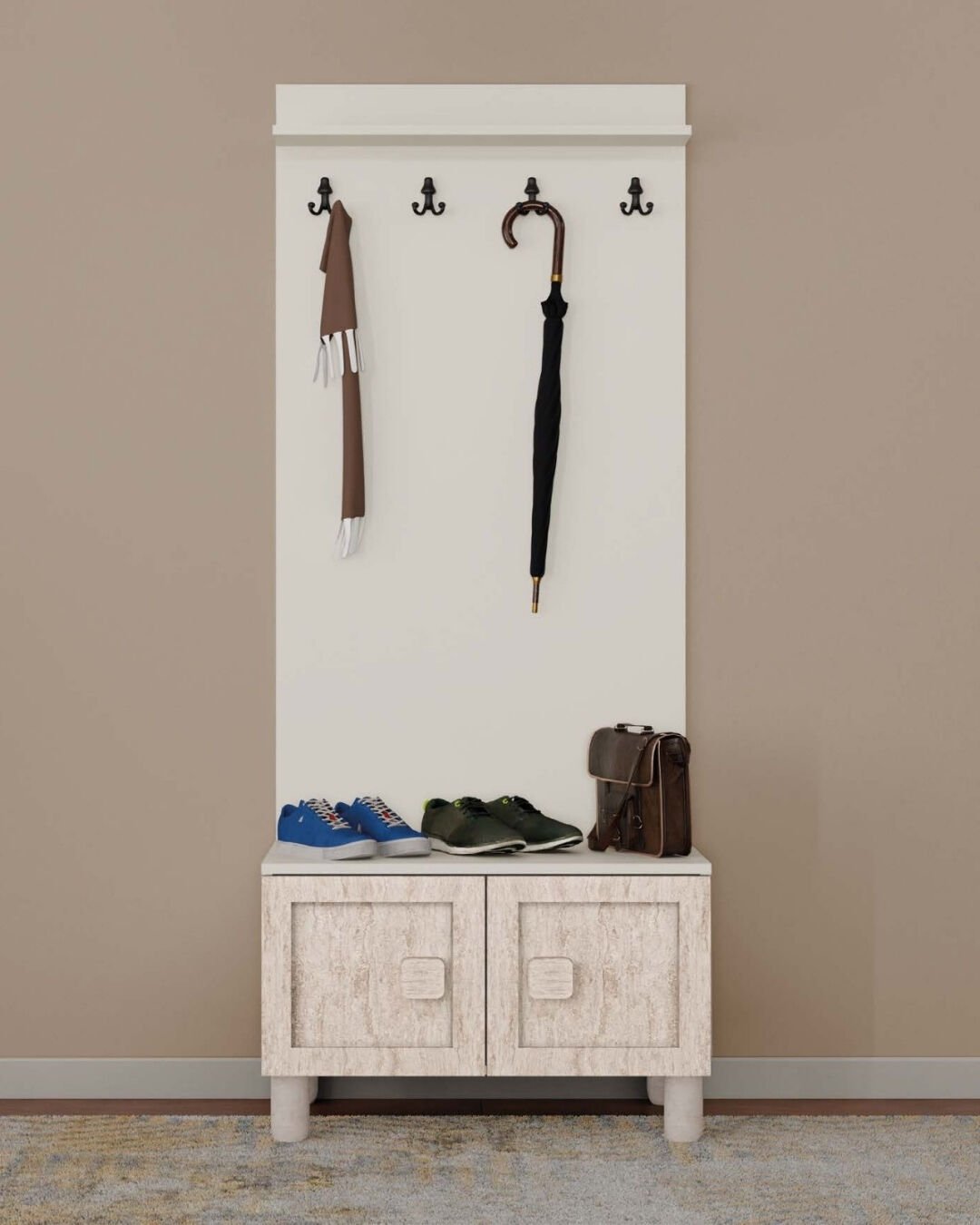 Nilüfer Vestiyer / Portmanto / Komple MDF