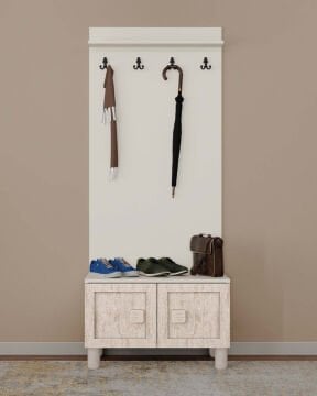 Nilüfer Vestiyer / Portmanto / Komple MDF