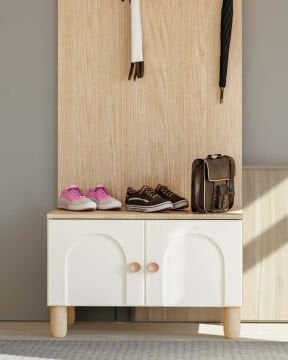 Papatya Vestiyer / Portmanto / Komple MDF