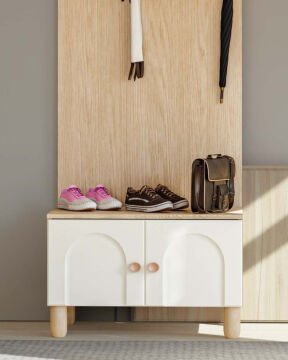 Papatya Vestiyer / Portmanto / Komple MDF