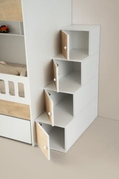 Berlin Ranza 3 Yataklı / Beyaz-Lefkas / %100 MDF