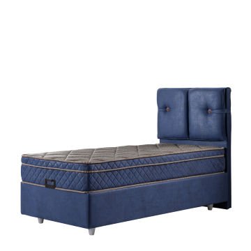 Cool Baza Başlık Yatak Seti - Tek Kişilik 120x200 - Gri