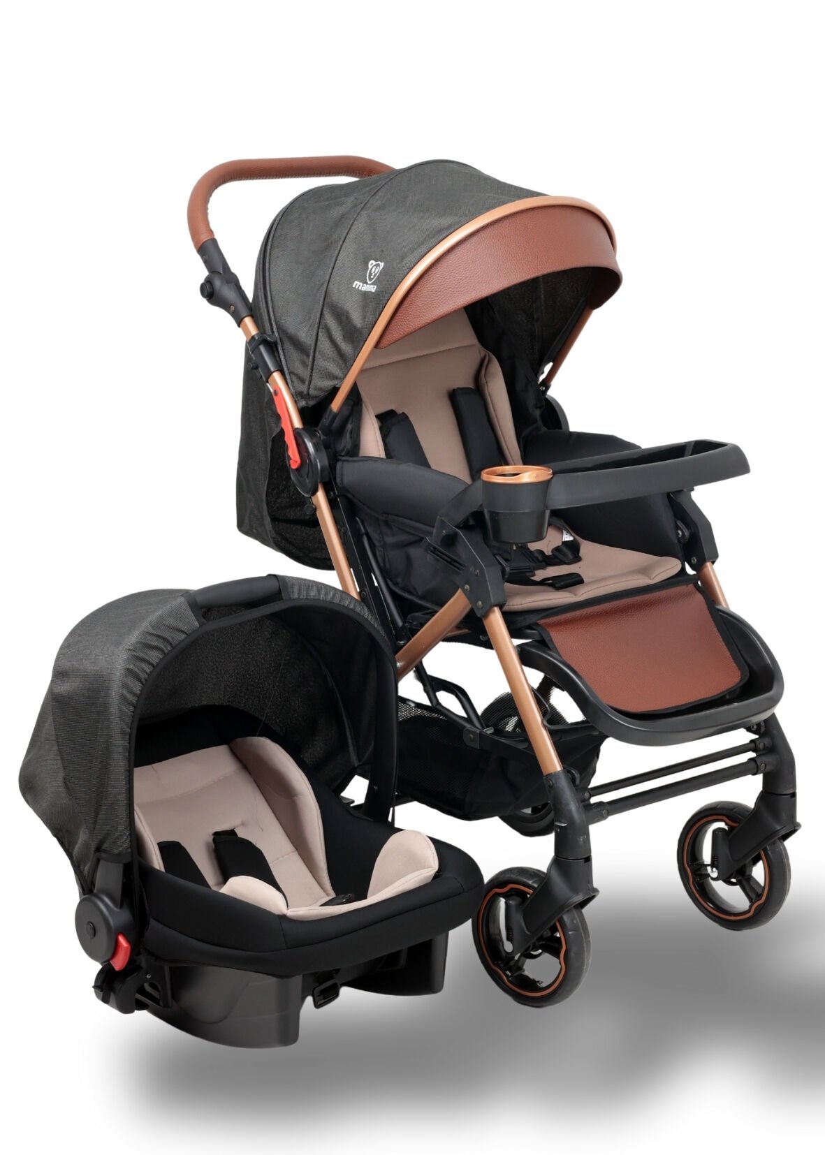 Miracool Mamma Elit Travel Sistem Bebek Arabası gold-antrasit