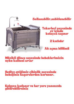 Lüx Kabin Bebek Seti / Joell Kabin Travel Bebek Arabası / Puset / Anne Yanı Park Beşik +