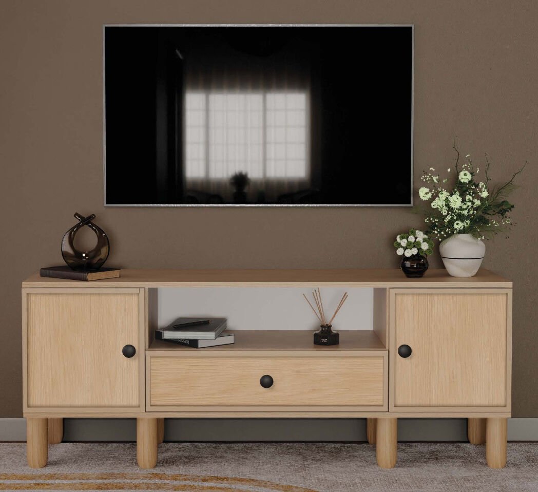Meşe Tv Ünitesi / Tv Sehpası / Komple MDF