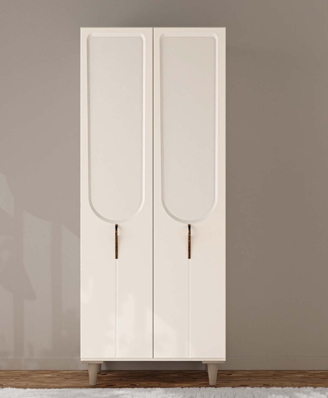 Açelya 2 Kapaklı Gardırop / Çok Amaçlı Dolap / Komple MDF
