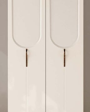 Açelya 2 Kapaklı Gardırop / Çok Amaçlı Dolap / Komple MDF