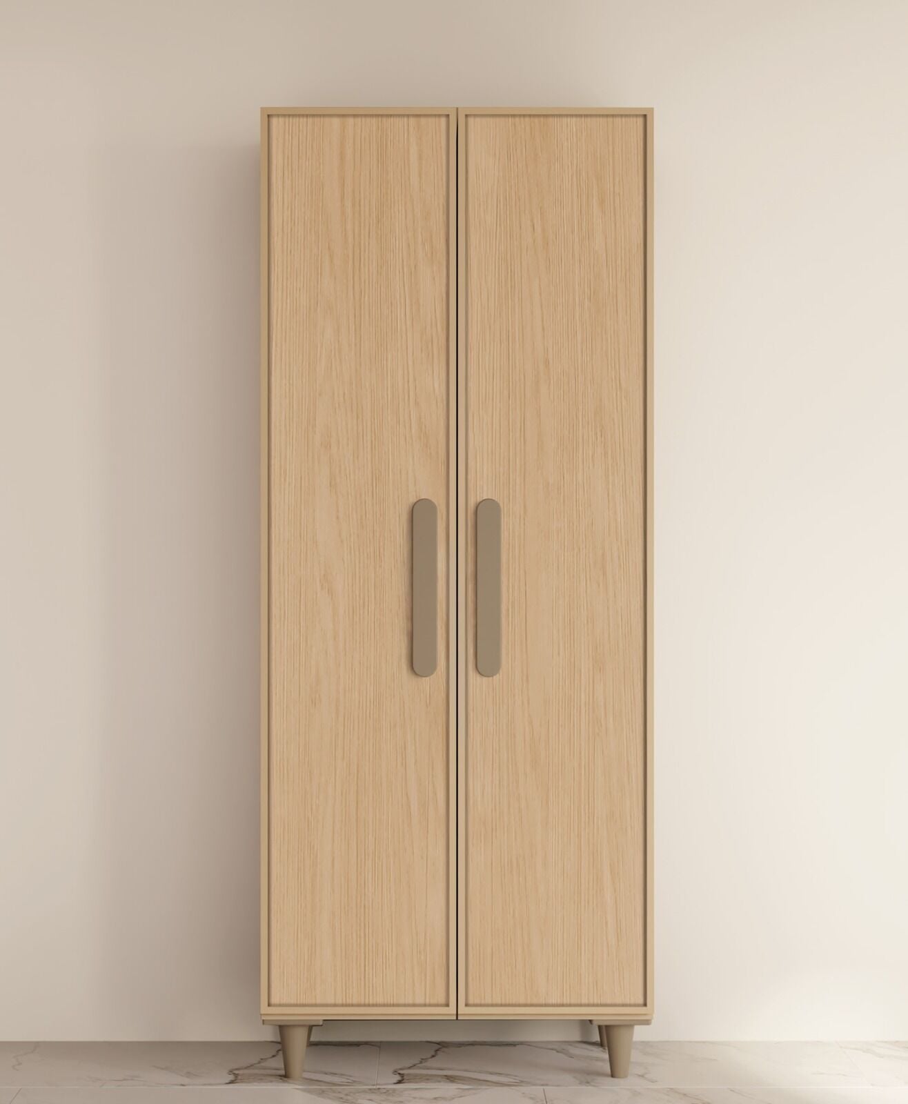 Karanfil 2 Kapaklı Gardırop / Çok Amaçlı Dolap / Komple MDF
