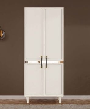 Kardelen 2 Kapaklı Gardırop / Çok Amaçlı Dolap / Komple MDF